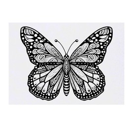 'Monarch Butterfly' Temporary Tattoo - Water Resistant, Skin-Safe, Non-Toxic Transfer (TO00074179)