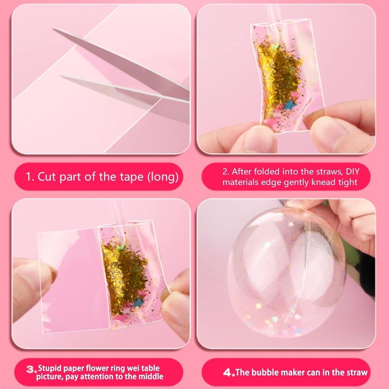 White Creative Nano Tape Bubbles, DIY Multiple Play Methods Intellectual