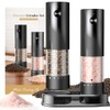 Electric Salt and Pepper Grinder Set - Rechargeable Automatic Salt