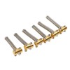 Generic Brass Saddles Set, Brass Guitar Saddles Drum In-Tune Bridge