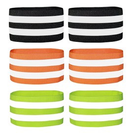 HINFHI 6 Pieces Of Reflective Strips, Elastic Reflective Beam Belts, Outdoor Riding Warning Supplies, Mountaineering Reflective Equipment, And Night Safety Warning Supplies.