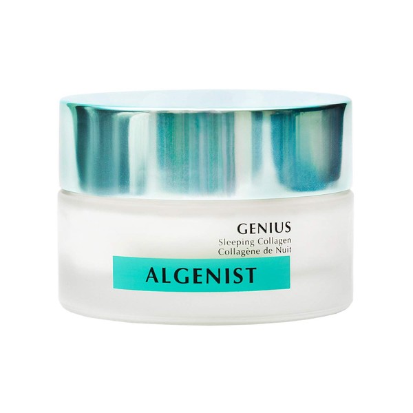 Algenist GENIUS - Crema de noche de colágeno vegano con cerámicas para una piel suave y brillante, cuidado de la piel no comedogénico e hipoalergénico