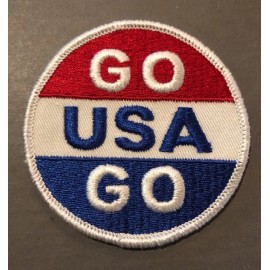 Go USA Go Vintage Patch NOS Olympics Rat Hot Rod Racing Motorcycles 70s Sports