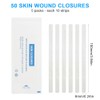 Wound Closure Strips, Pack of 50, Staple Plaster Strips, Skin
