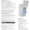 Weasch Timer Switch, THC15A, DC/AC 24V 16Amp, Digital LCD Power