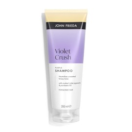John Frieda Violet Crush Purple Shampoo 250ml. Blonde Hair Toning Care for Brassy Hair and Soft Shine