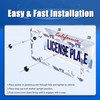 Elephant License Plate Frame Animal License Plate Stainless Steel Auto