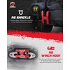 AMBULL H-Shaped Towing Winch Shackle, Heavy Duty Winch Fairlead Hook,