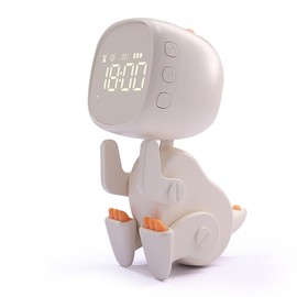 Itigoitie Kids Dinosaur Alarm Clock,Bedside Digital Alarm Clock,LED Cute Bedside Clock,Silent Snooze Alarm Clock with Night Light for Boys and Girls Bedroom
