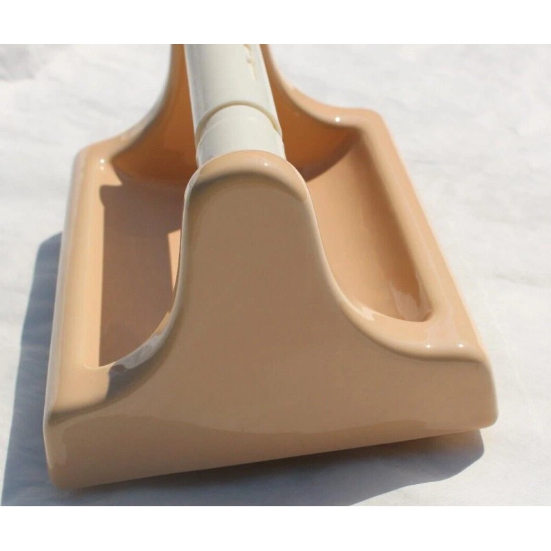 Sun Vintage Suntan Peach Tan Ceramic Toilet Paper Holder Bathroom