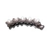 No Slip Banana Clip Flower Matte Black (Smoky Beige)