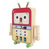 Baby Button Light Up Toy Simulation Early Educational Wooden Sensory