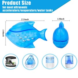 12PCS Universal Humidifier Tank Cleaner,Demineralization Cleaning Ball for Most Humidifier & Fish Tank, Purifies Water, Eliminates White Dust and Odor, Prevents Hard Water Build-Up
