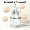 Awexilup Makeup Brush Holder with Lid, Cosmetic Tools Organizer with