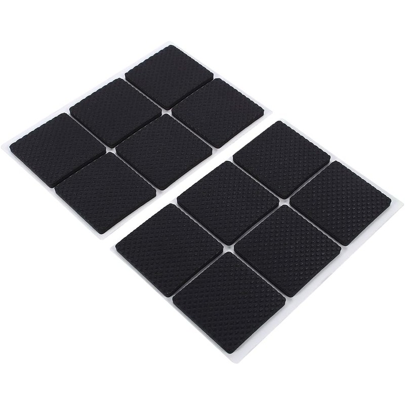 12pcs Almohadillas de Goma de Cojines de Pies Tabla de