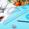 Zonon 6 Packs 12 Inch Plastic Ruler and 6 Inch