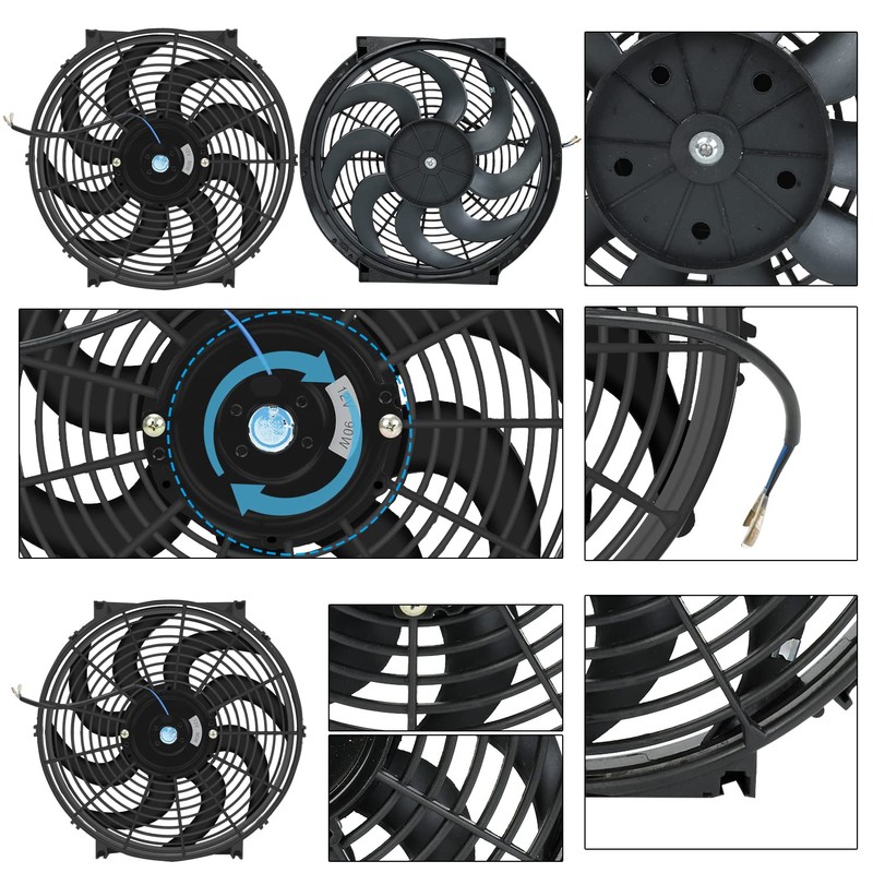 14" inch Slim Fan Push Pull Electric Radiator Cooling Fans