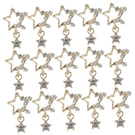 OATIPHO 20pcs Nail Charms with Rhinestones Luxury Nail Art Pendants and