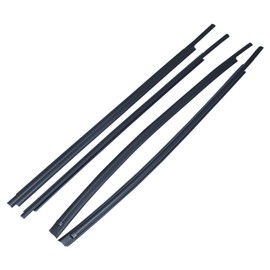 Window Moulding Trim Weatherstrip Seal Belt Replacement for Toyota Tundra CrewMax 2007-2018 68160-0C020 68210-0C020 68163-0C020 68164-0C020