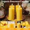 Sunwinx 6 Pack Pure Beeswax Pillar Candles– 210 Hours Long