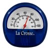 La Crosse 104-106BL Blue Analog Thermometer with Magnetic Back