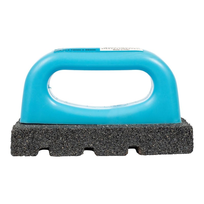 OX Pro Fluted Rub Brick with Contoured Handle, for Cleaning