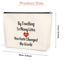 Nurse Gifts Cosmetic Bag Nurse Practitioner Gifts Appreciation Gift for Doctor Nurse Nursing Student Graduation Christmas Retirement Birthday Gifts Makeup Travel Pouch Nurses Week Gifts
