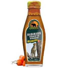 Habanasco - Fermented Habanero Hot Sauce by African Dream Foods | Tangy and Extremely Spicy Vinegar-based Hot Sauce | Glass Bottle, 5 fl oz