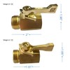 HQMPC Super Heavy Duty 3/4" Brass Shut Off Valve Garden