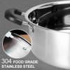 Shabu Hot Pot Stainless Steel,Chinese Induction Shabu Pot with Divider