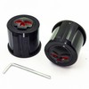 1 Pair Motorcycle Front Axle Nut Covers Caps for Harley