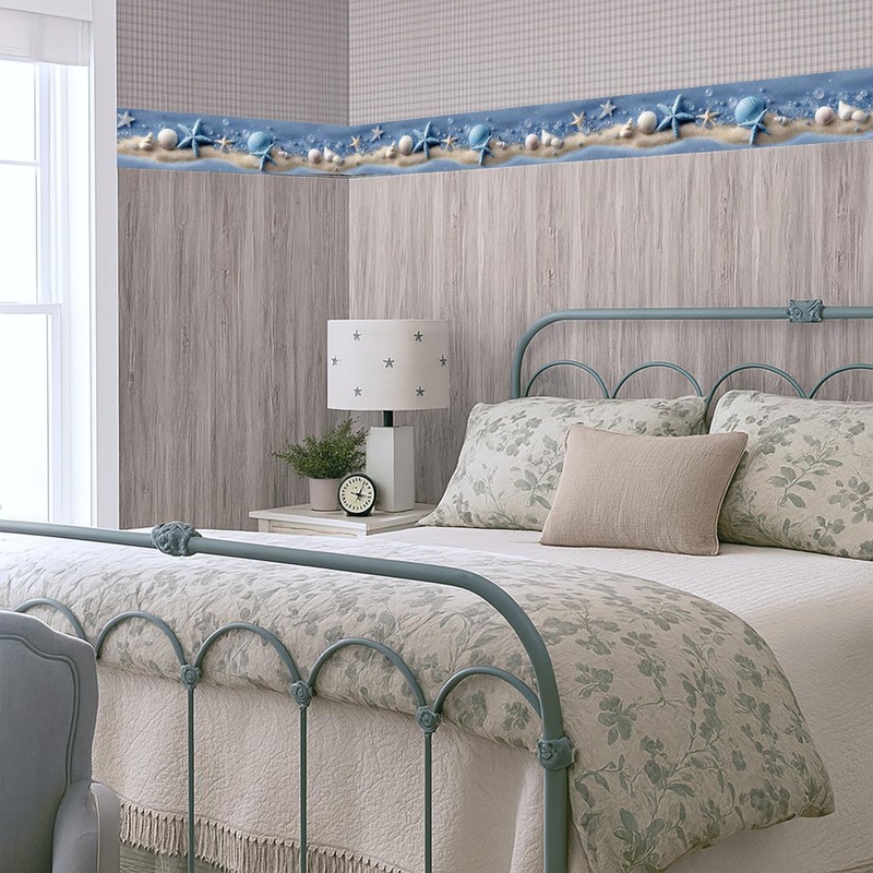 IOHEFY - Papel pintado para playa, diseño de concha marina,
