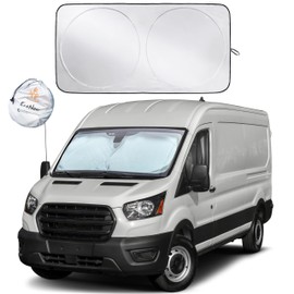 EcoNour - Parasol plegable para parabrisas de coche | Protector de salpicadero para tu vehículo | Persianas de ventana automática para rayos UV y protección solar | XXXXL (75 x 37 pulgadas)