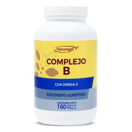 Complejo B  Omega 3  160 Softgels  Naturagel Sabor Sin sabor                                                                                          