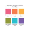 Spectrum Noir Illustrator (6Pc) - hues, Pack of 6 ,