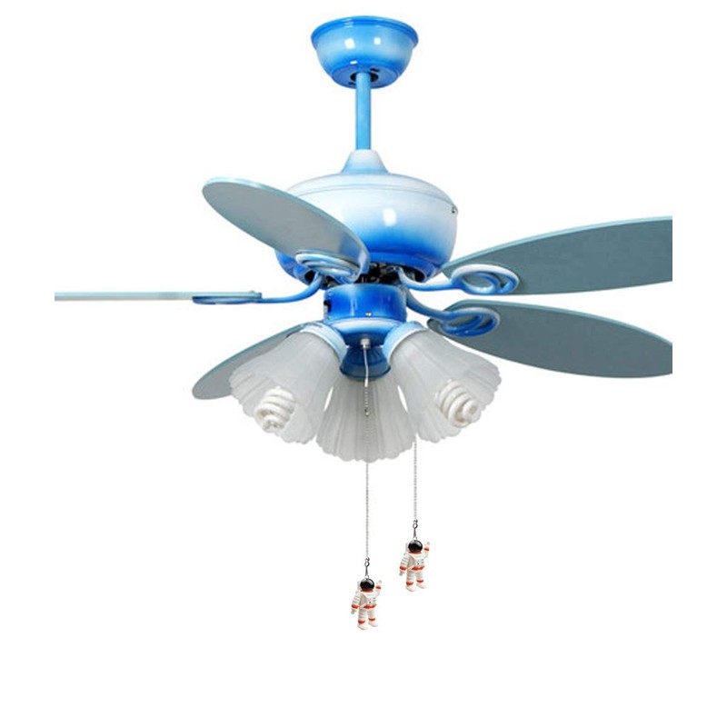 Hyamass Ceiling Fan Pull Chain Extender with Spaceman Charm -
