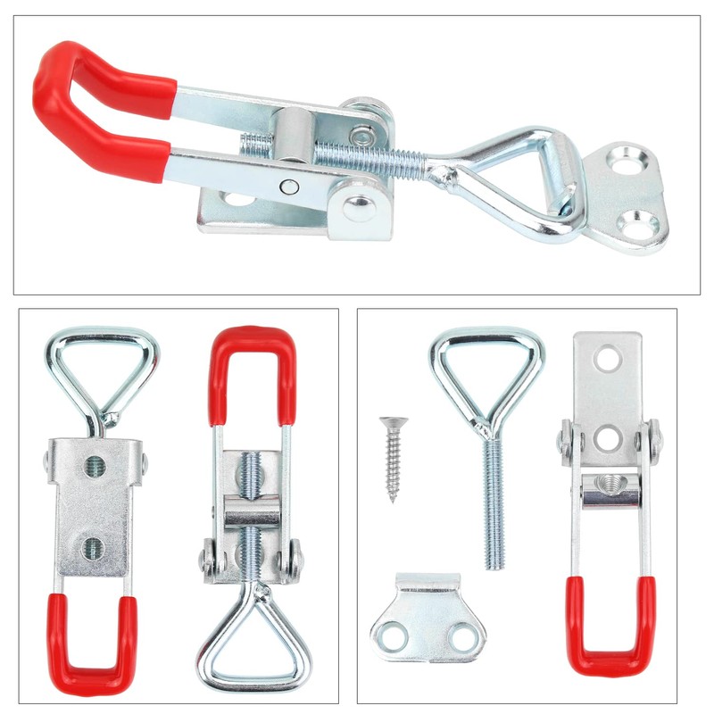 Favordrory 6 Pack Toggle Latch Clamp, Pull Latch, Adjustable Toggle