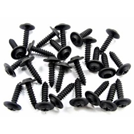 SFS For Jeep Interior Screws- #10 x 3/4" Long Flat Top- 1/2" Head- 25 screws- #205