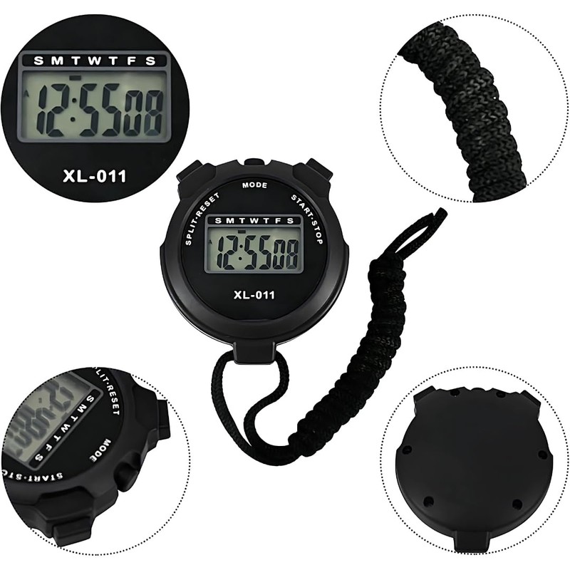 Digital Sports Stopwatch Timer Stopwatch Large Display Interval Training Timer