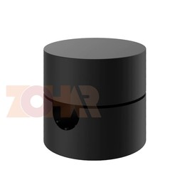 ZOHAR Set of 4 Two-Piece Wall and Ceiling Pins Black for Textile Cable Ceiling Mounting Monkey Swing Surface-Mounted Cable Holder for Lamp DIY with Screws and Dowels