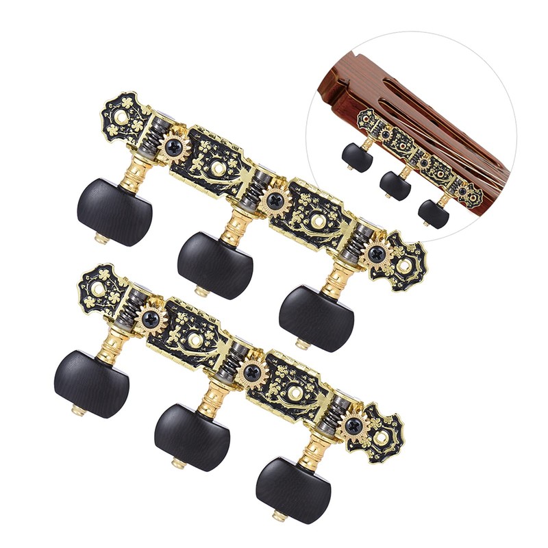 Btuty L&R 2 Pcs Acoustic Guitar Tuning Pegs 3+3 Machine