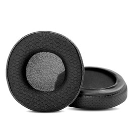 HAIZEEN Ohrpolster Kompatibel mit Skullcandy Grind Bluetooth Kabellosem On-Ear Kopfhörer Ohrpolster Ersatzkissen (Atmungsaktives Leder/Strapazierfähiger Stoff und Memory-Schaum)