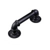 Retro Door Handle for Barn Door Furniture Fittings, Black Door