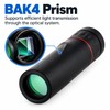 Portable Monocular Telescope for Outdoor Viewing – BAK4 Prism with