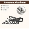 Zckjnoi 6 Pack Butterfly Wall Hooks, Decorative Black Metal Butterfly
