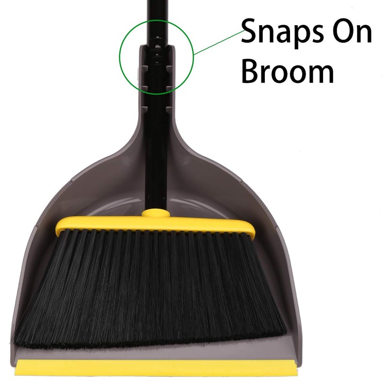 Broom and Dustpan Set,IndoorBroom with Dust pan Combo Set for