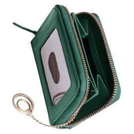 Coin Purse, Men’s Commuter Holder, Pass Case, Coin Case, Genuine Leather, 4, green