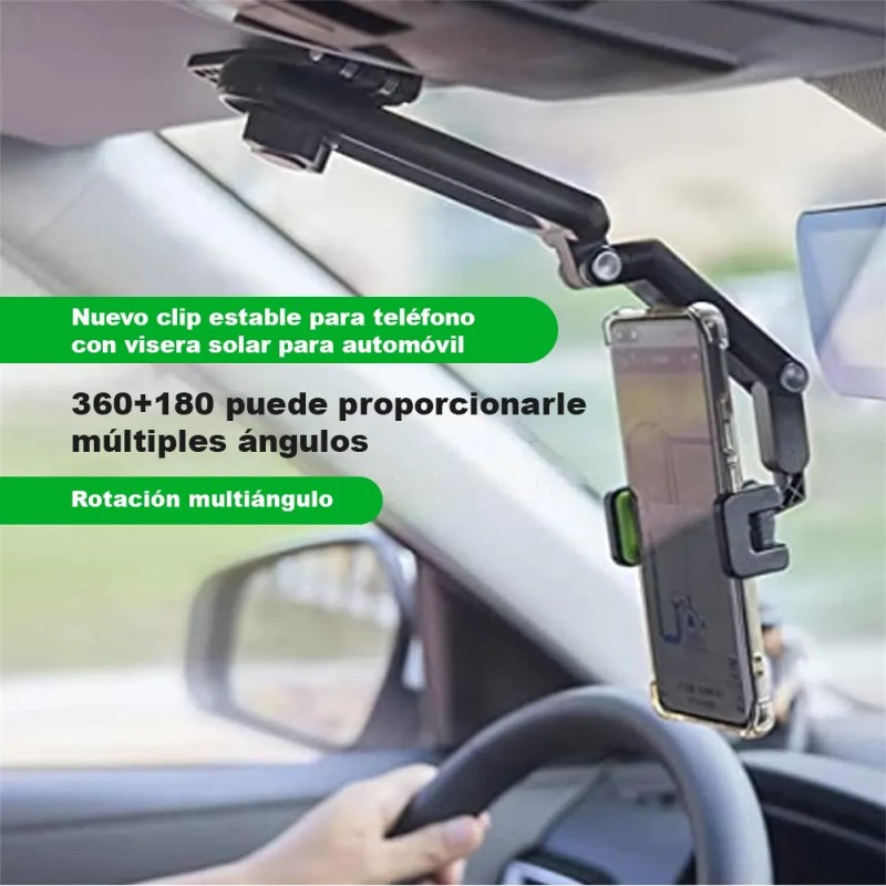 Soporte Teléfono Porta Celular 360° Carro Brazo Ajustable
