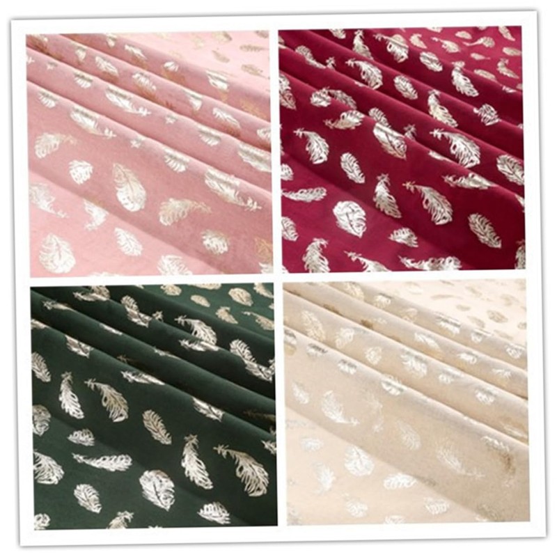 CIYODO Pattern Table Cloth Gold Stamping Cotton Linen Tablecloth for