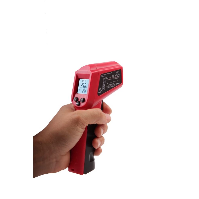 IR Thermometer Infrared Pyrometer Laser LCD 12:1 Temperature up to